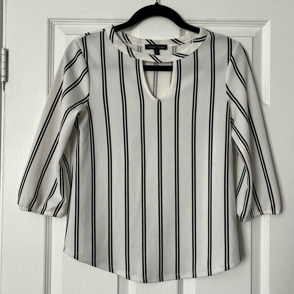 Moa Moa Striped Blouse - Size S